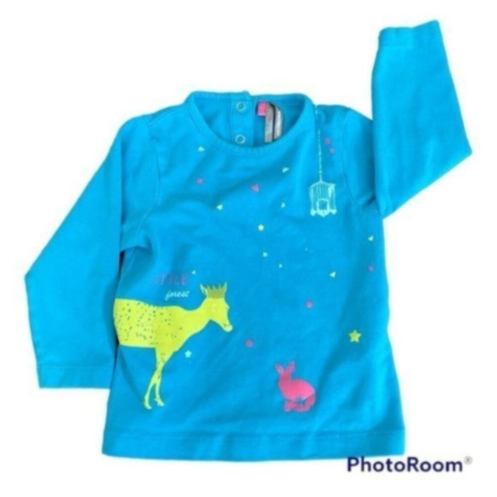 French Brand Orchestra Baby Girl Long-sleeve Shirt. 12M.